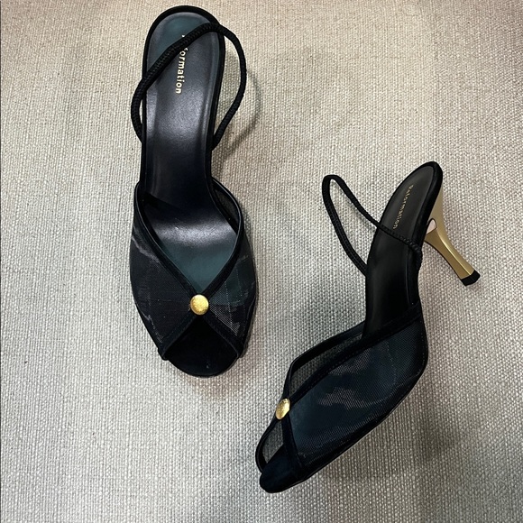 NEW Reformation Paula Slingback Sandal Black Size 9 - Picture 3 of 9